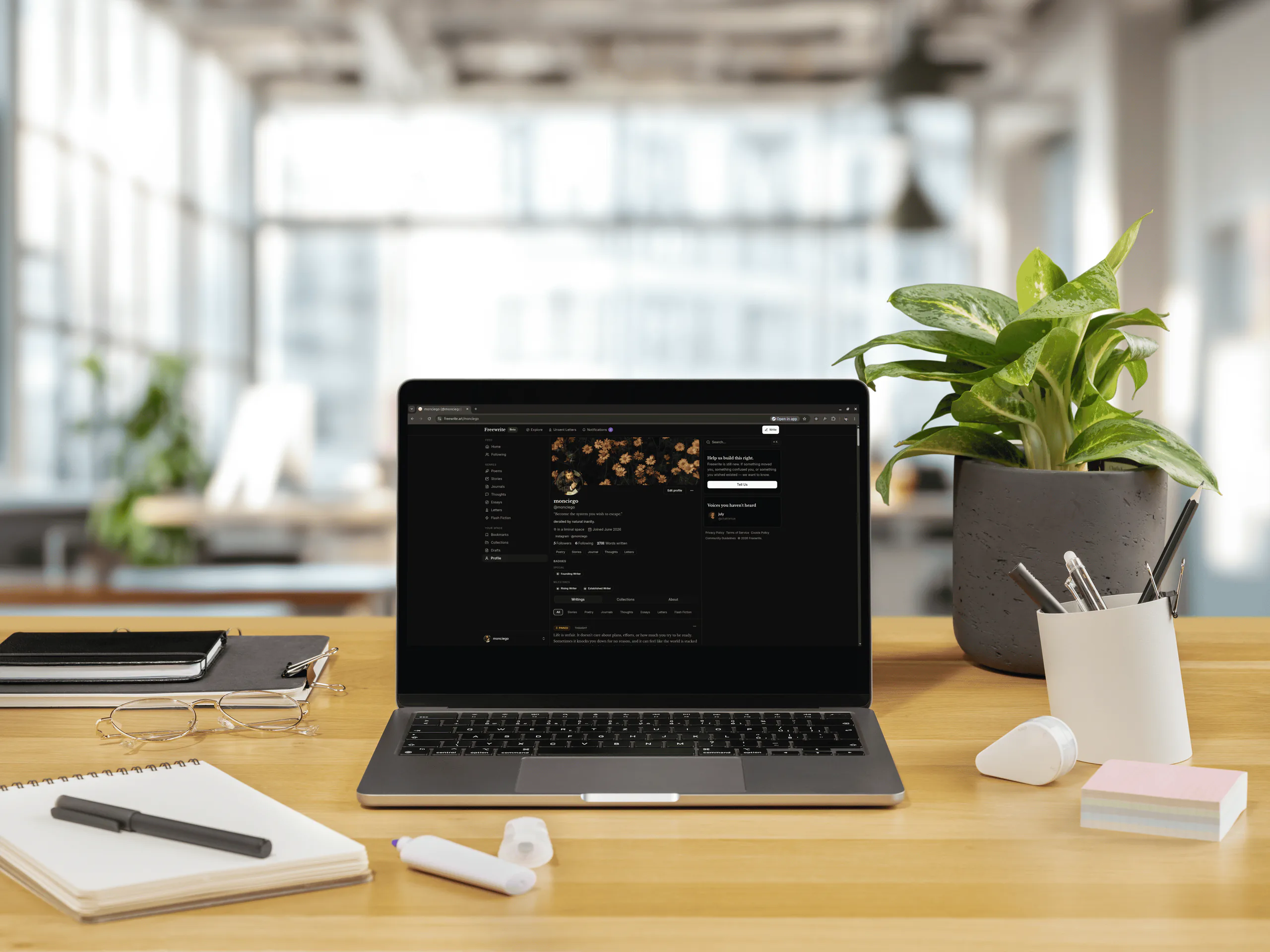 writing and creative platform
