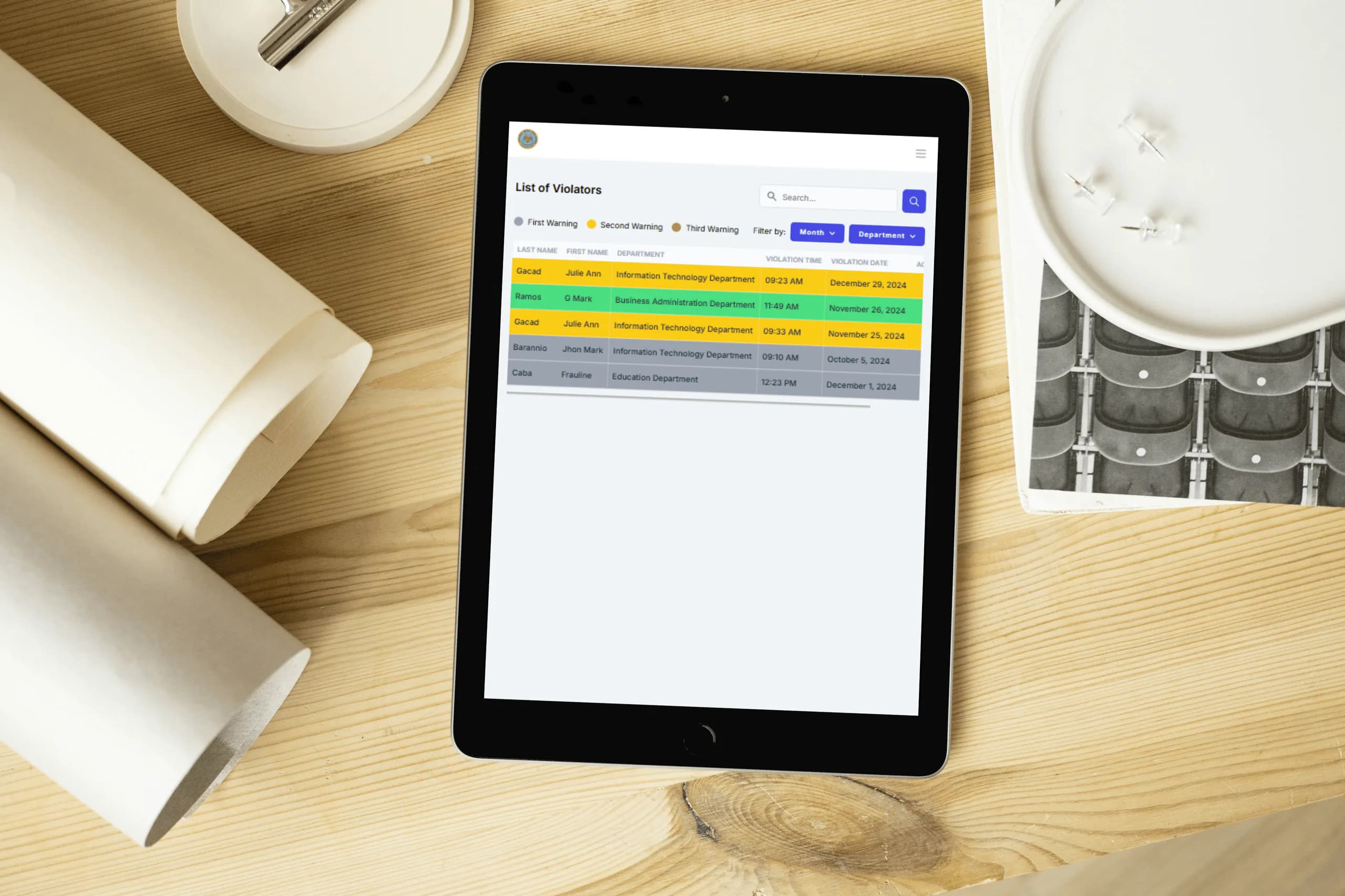 Report and Monitoring System